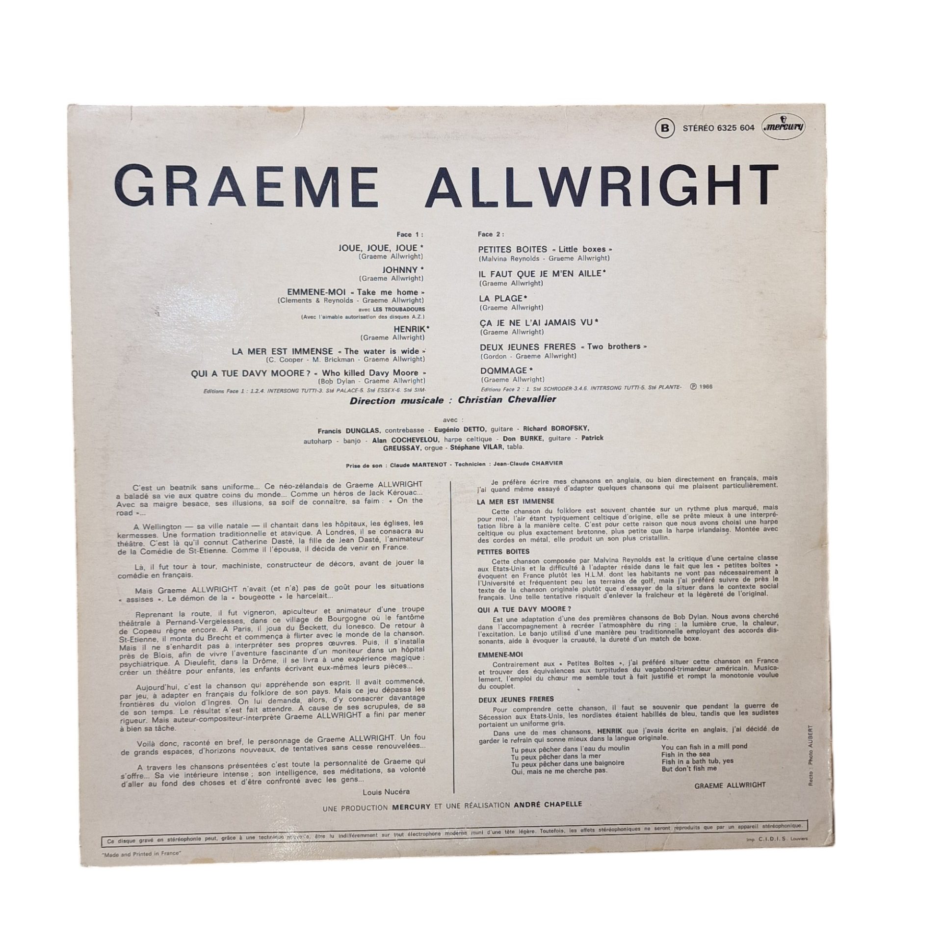 Graeme Allwright (1968)