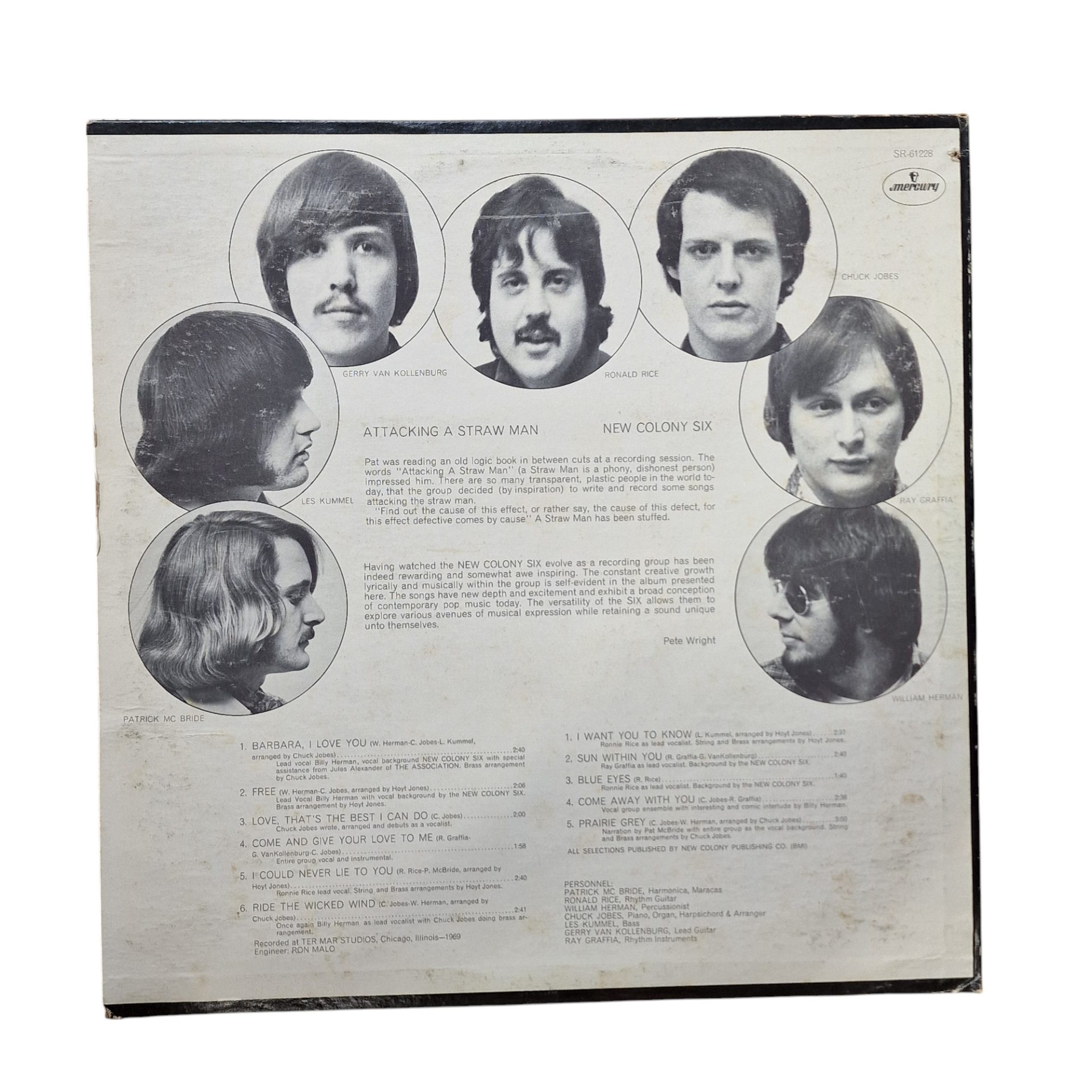 The New Colony Six – Attacking A Straw Man (1969, EUA, Mercury Records)