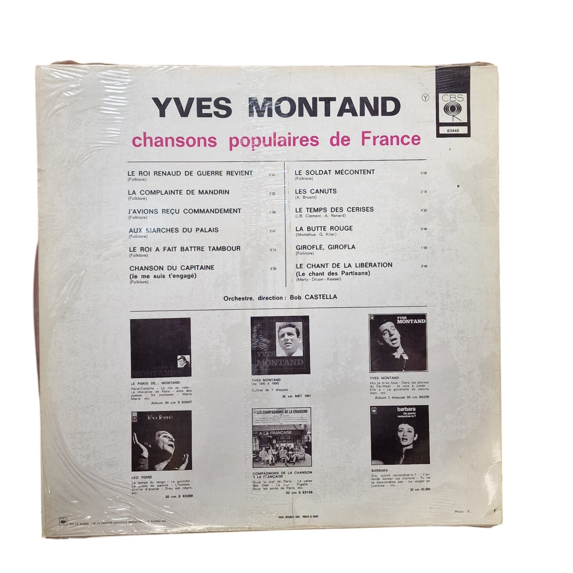 Yves Montand – Chansons Populaires De France (1955)
