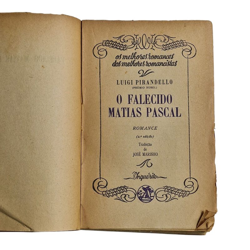 O Falecido Mattia Pascal