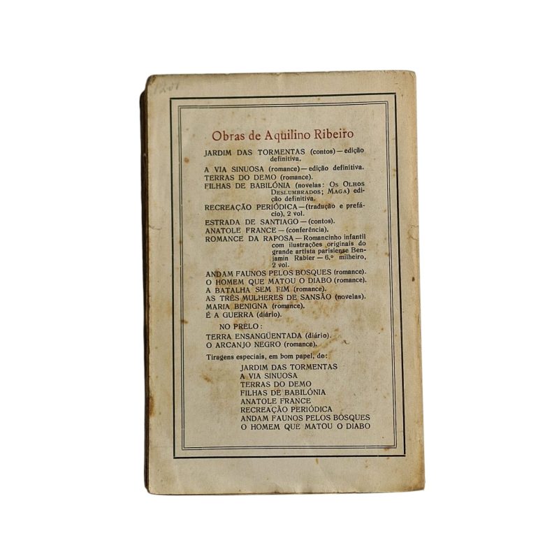 É a Guerra: Diário – Aquilino Ribeiro (1934)