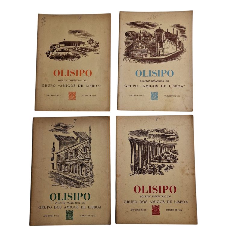 OLISIPO – Ano XVIII (1955) – Boletim Trimestral do Grupo Amigos de Lisboa (69, 70, 71 e 72)