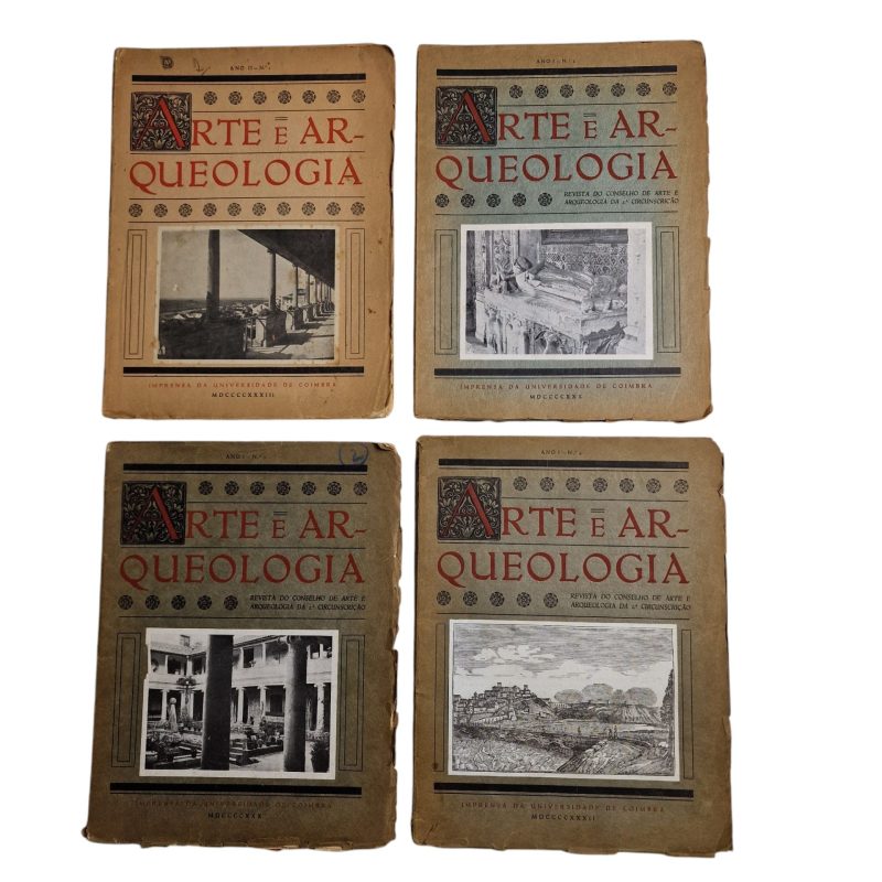 Arte e Arqueologia – Revista do Conselho de Arte e Arqueologia da 2ª Circunscrição - 4 Volumes
