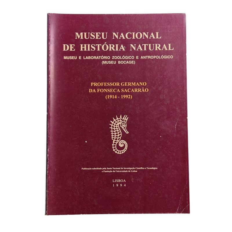 Museu Nacional História Natural - Prof. Germano Sacarrão (1994)