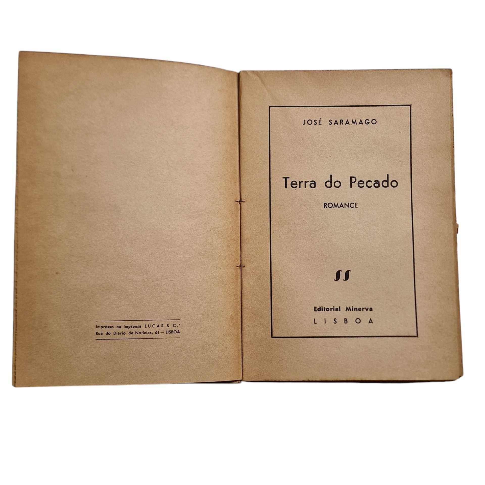 Terra do Pecado - 1ª Edição - José Saramago (1947)