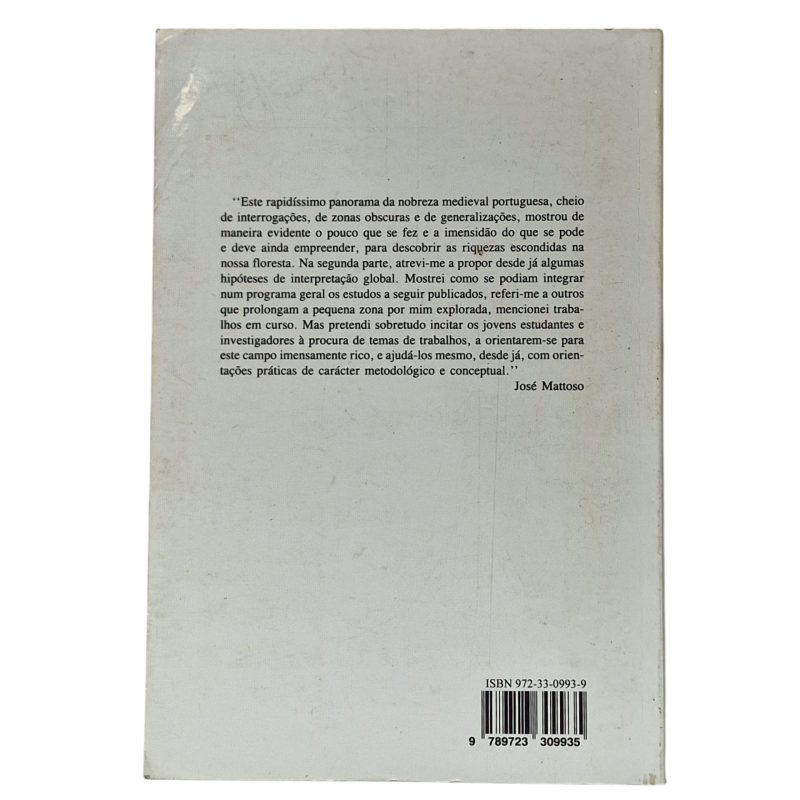 A Nobreza Medieval Portuguesa: A Família e o Poder – José Mattoso (4ª Edição, 1994)