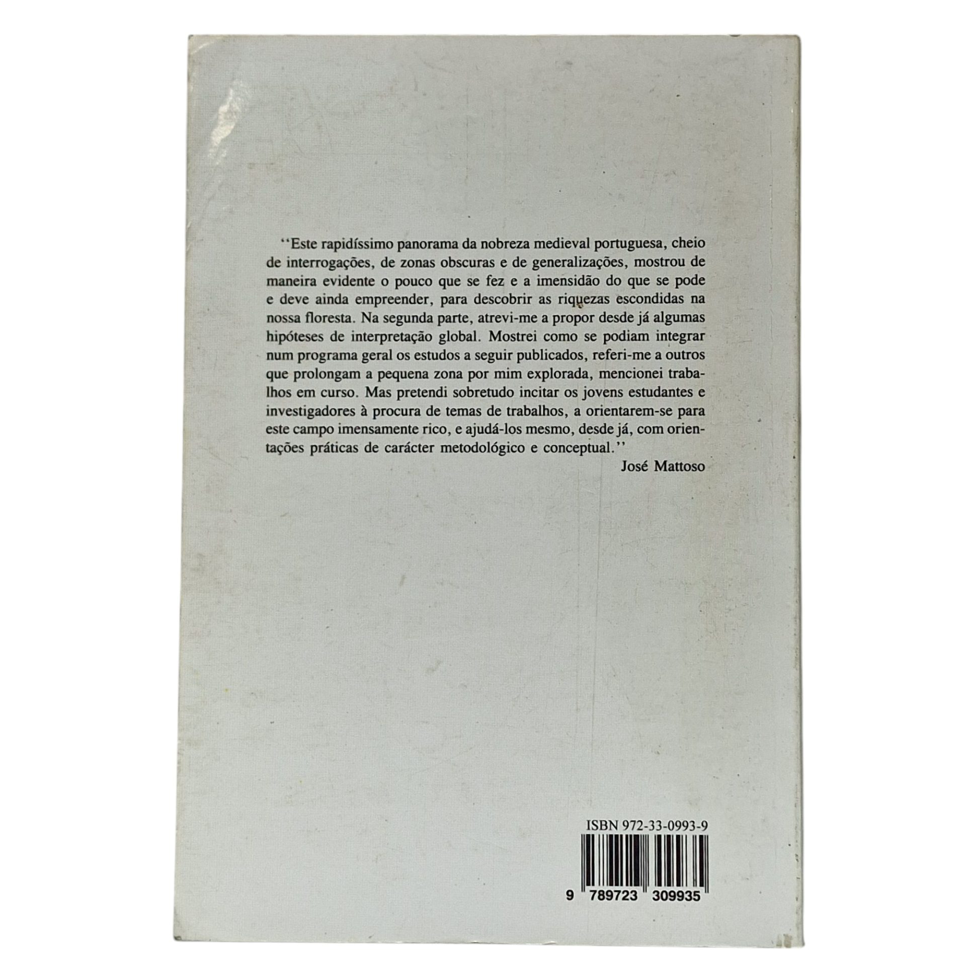 A Nobreza Medieval Portuguesa: A Família e o Poder – José Mattoso (4ª Edição, 1994)