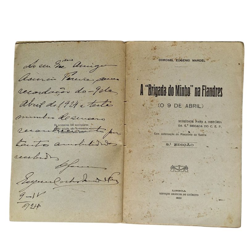 A 'Brigada do Minho' na Flandres: O 9 de Abril de 1918 – Coronel Eugénio Mardel (2ª Edição, 1923)