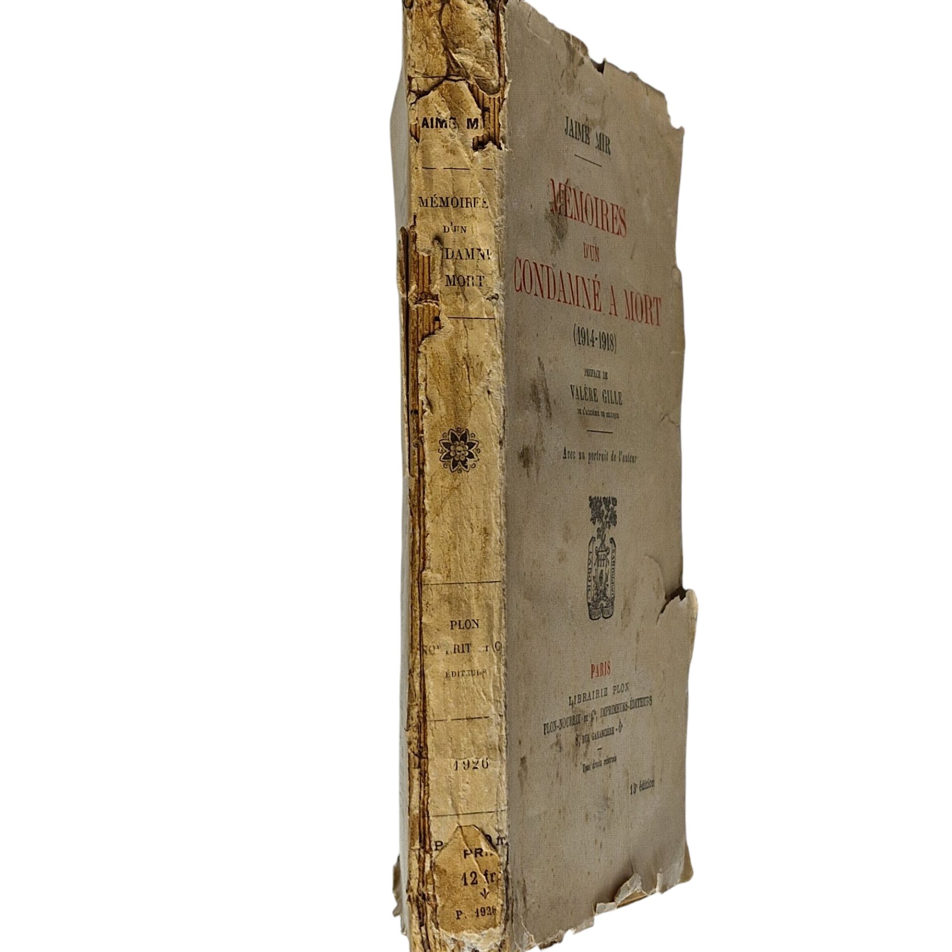 Mémoires d'un condamné à mort 1914-1918 – Jaime Mir (13ª edição)