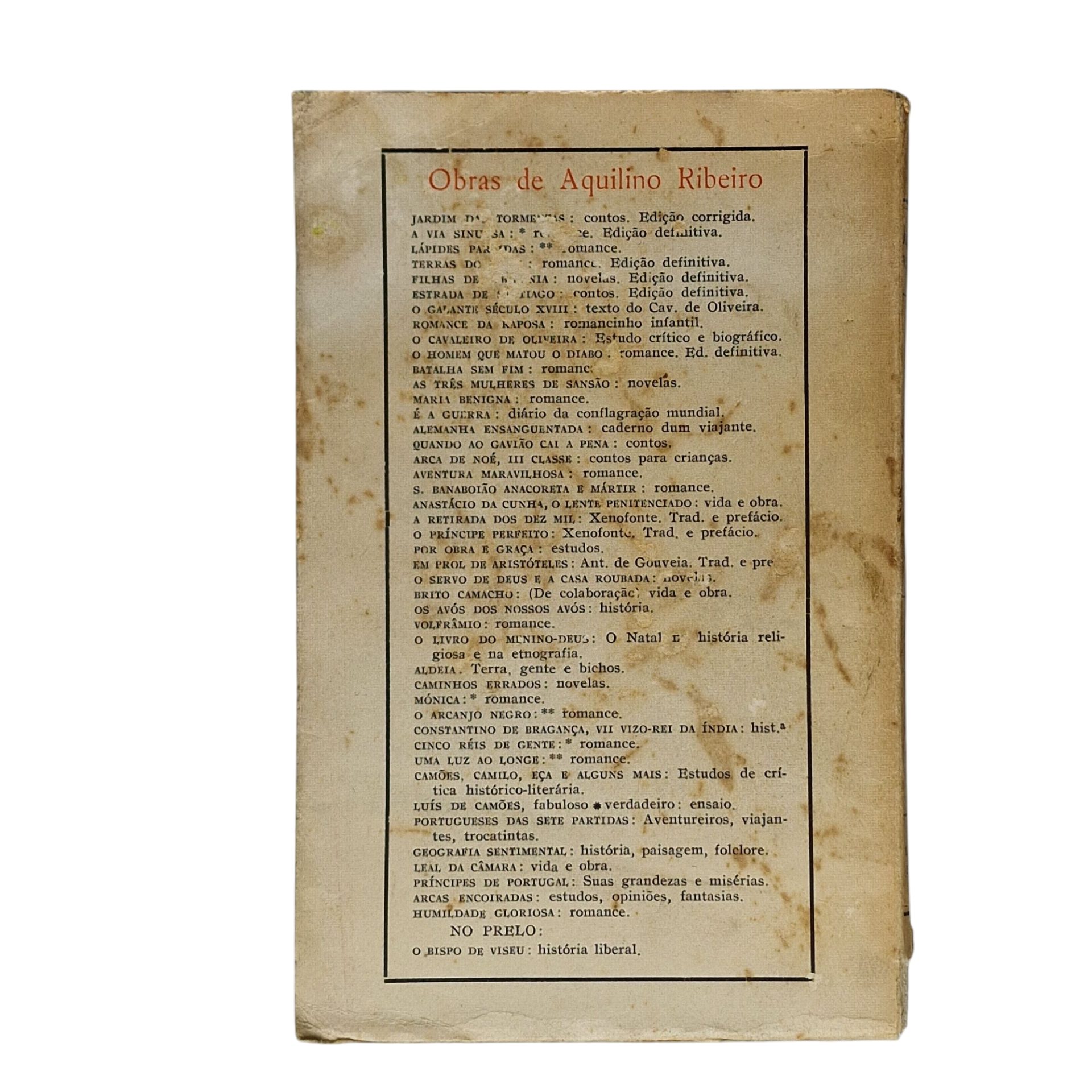 O Homem da Nave: Serranos, Caçadores e Fauna Vária – Aquilino Ribeiro (1953?)