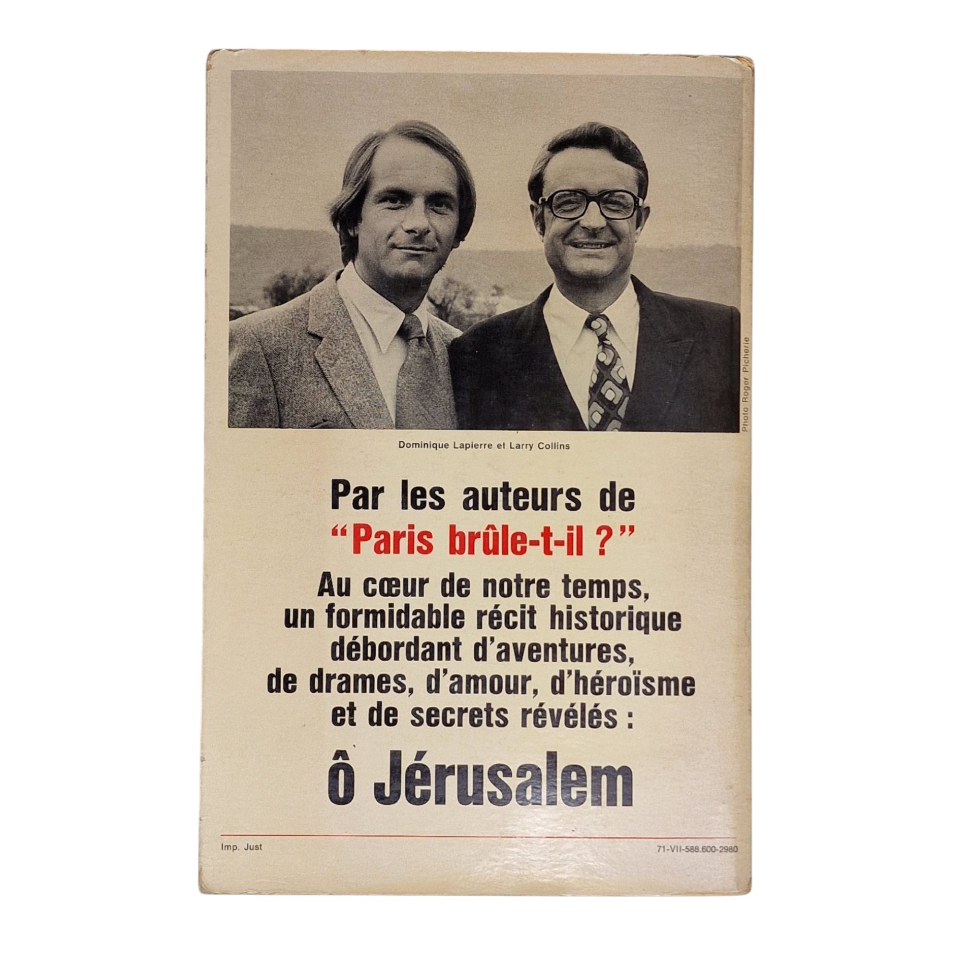 Ô Jérusalem – Dominique Lapierre e Larry Collins (1971)