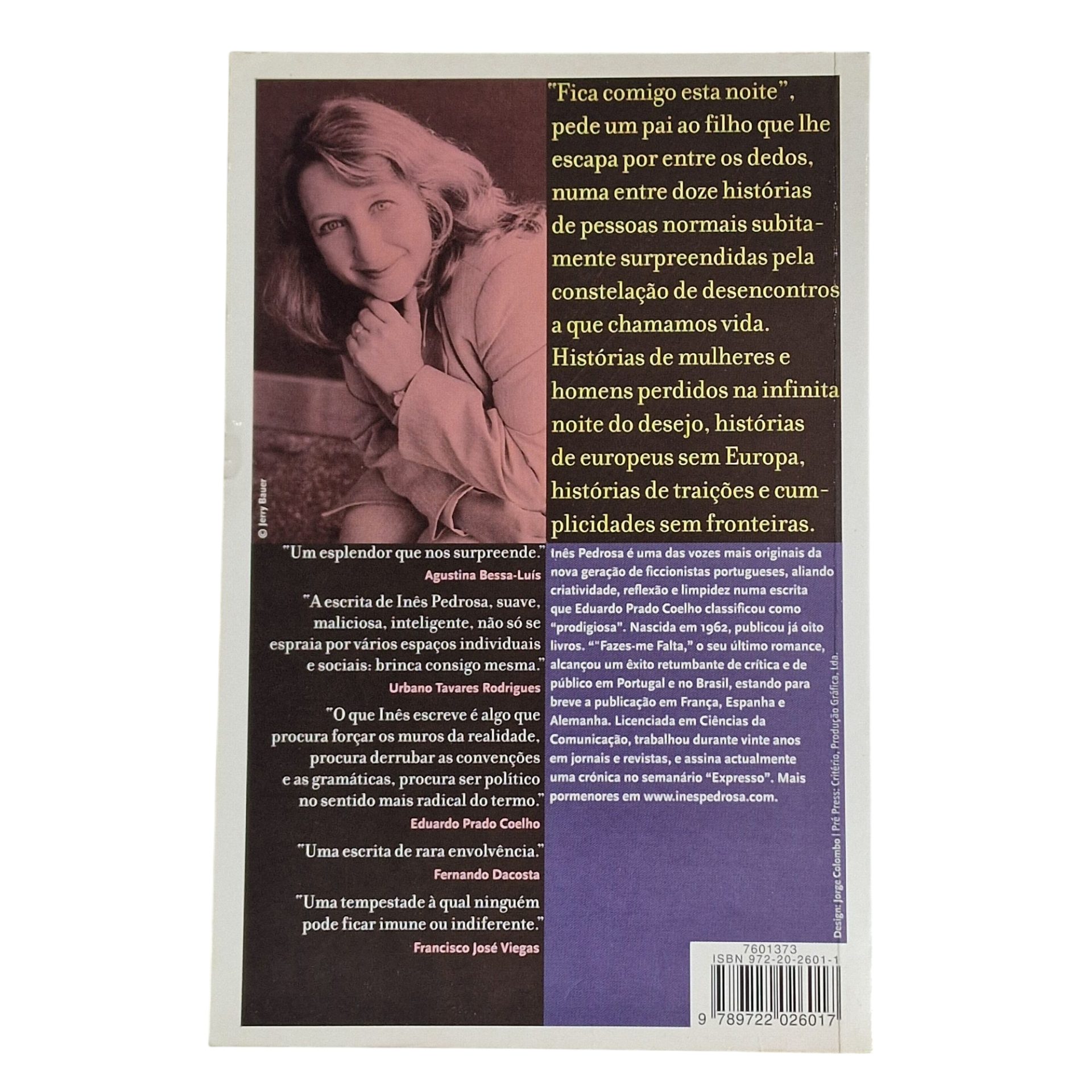 Fica Comigo Esta Noite – Inês Pedrosa (2ª Edição, 2003)