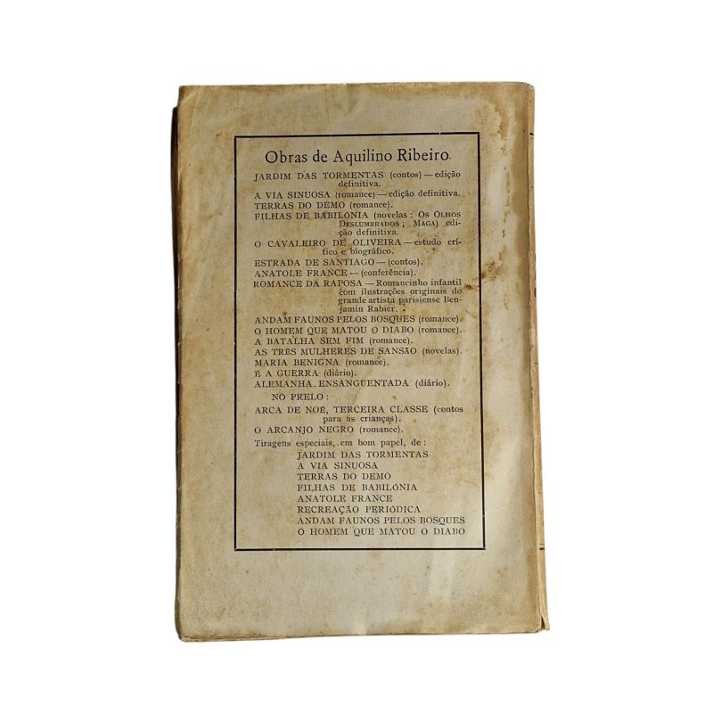 Quando ao Gavião Cai a Pena – Aquilino Ribeiro (1º Milhar, 1935)