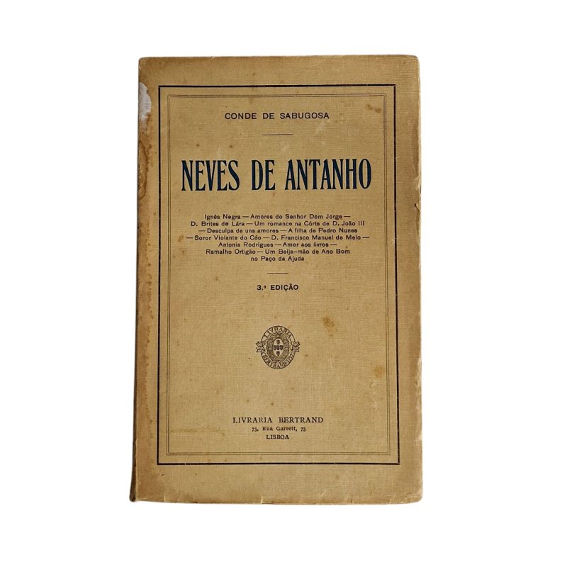 Neves de Antanho – Conde de Sabugosa (3ª Edição)