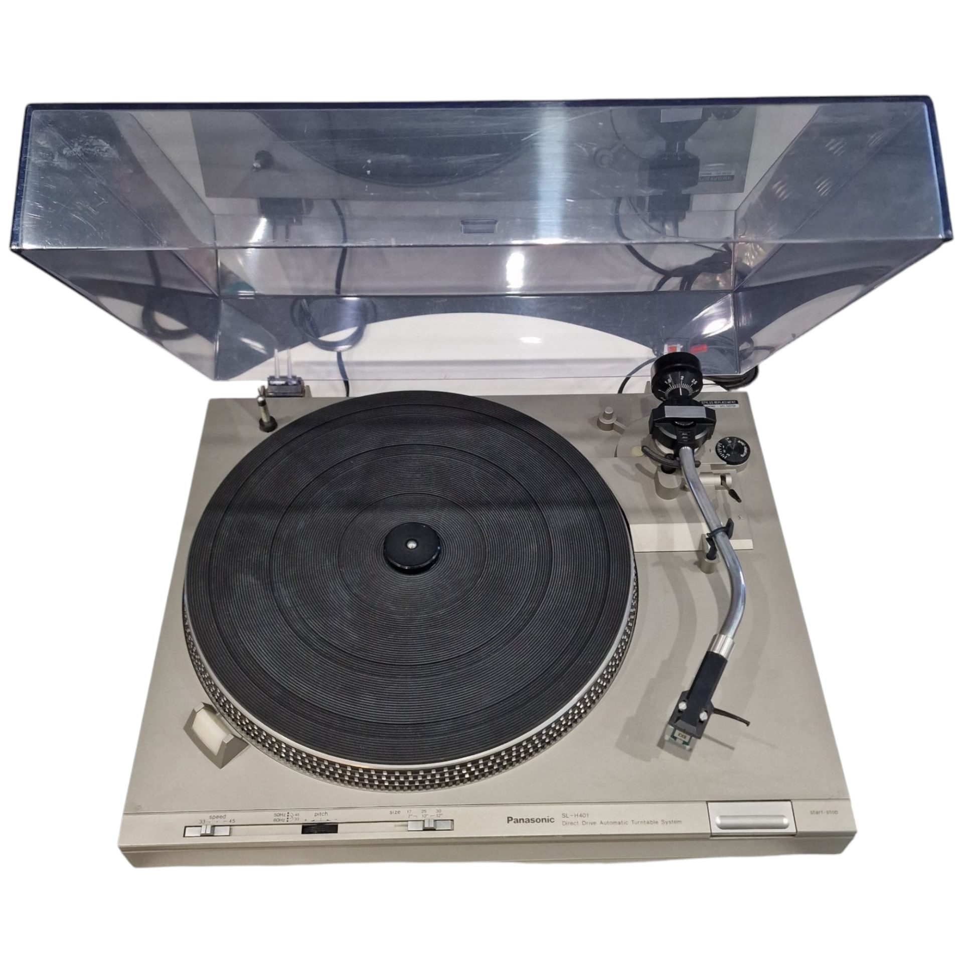 Gira-discos Panasonic SL-H401 – Tração Direta Automática, Alta Fidelidade