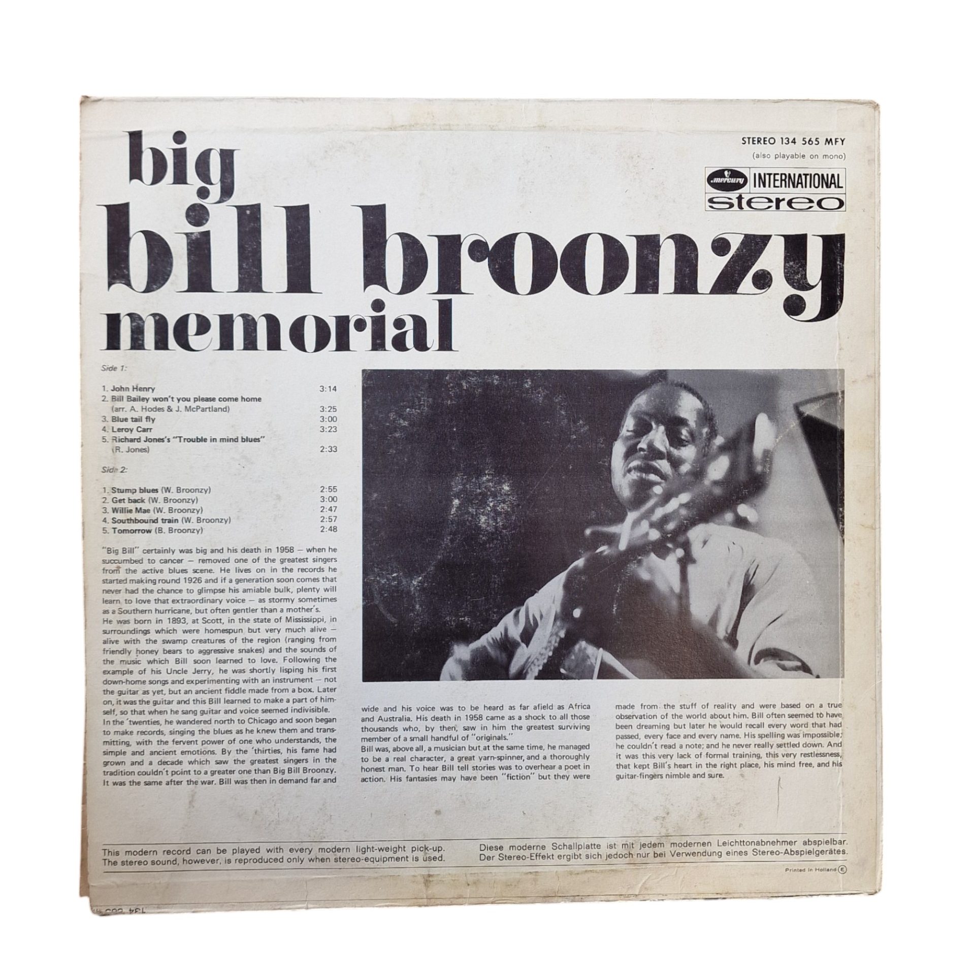 Big Bill Broonzy Memorial