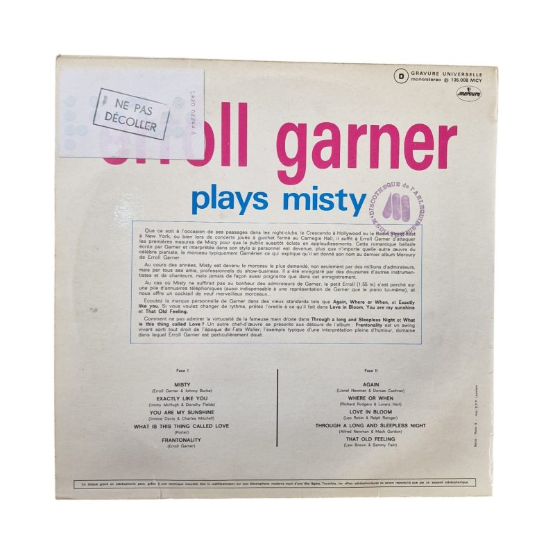 Erroll Garner Plays Misty