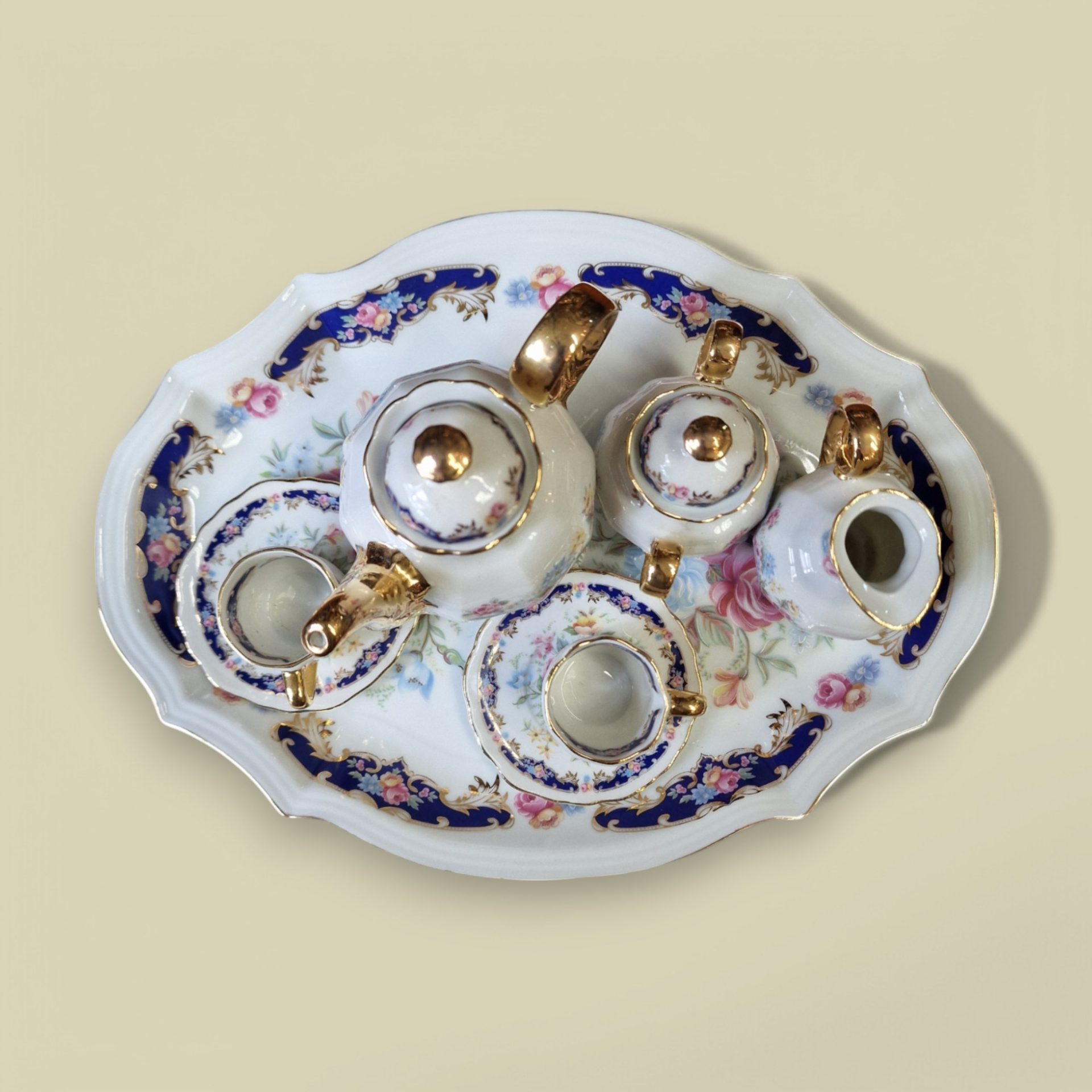 Serviço de Chá em Miniatura - Porcelana Reutter