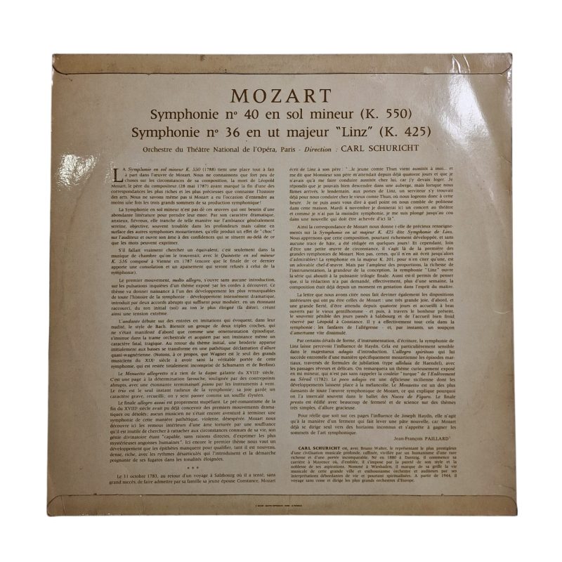 Symphony No.40 In G Minor, Symphony No.36 In C Major Linz