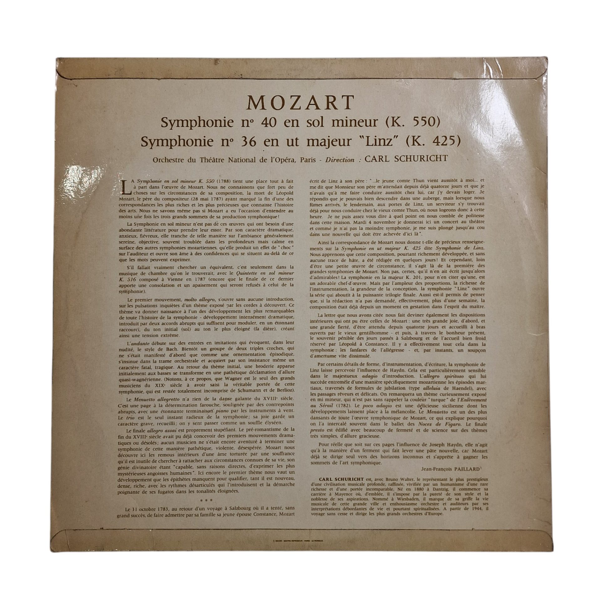 Symphony No.40 In G Minor, Symphony No.36 In C Major Linz