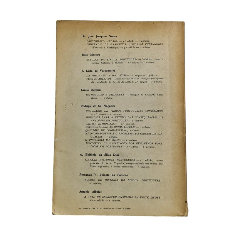 Syntaxe Histórica Portuguesa