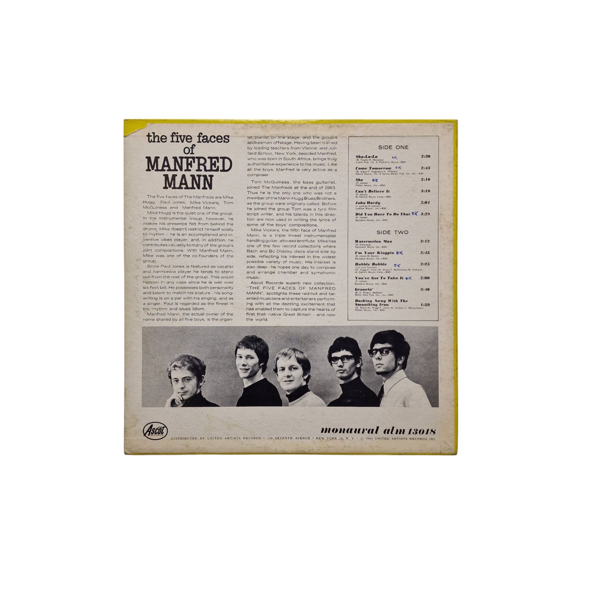 The 5 faces of Manfred Mann