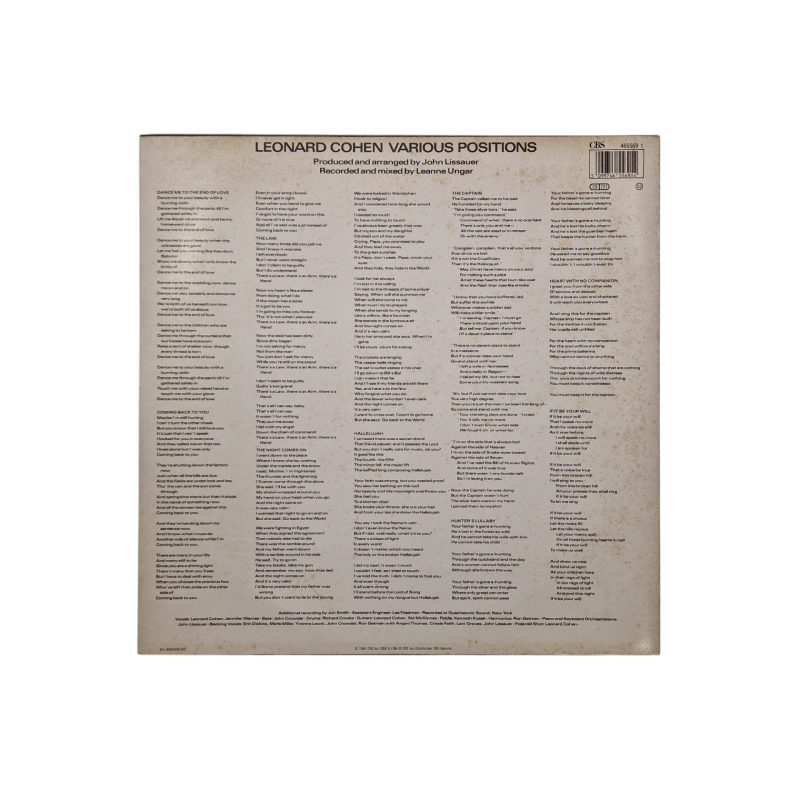 Various Positions – Leonard Cohen