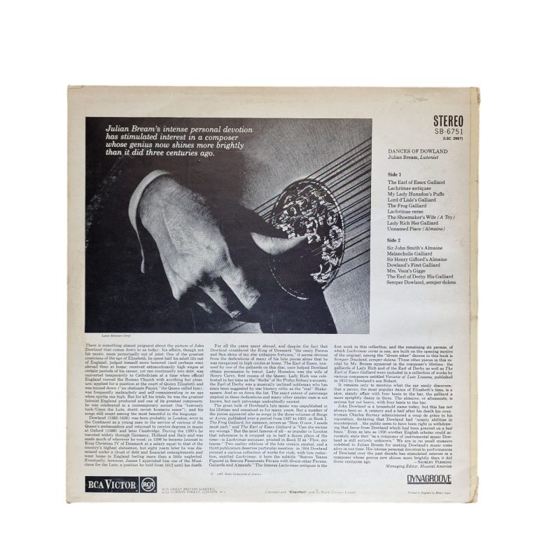 Dances of Dowland - Julian Bream (1968)