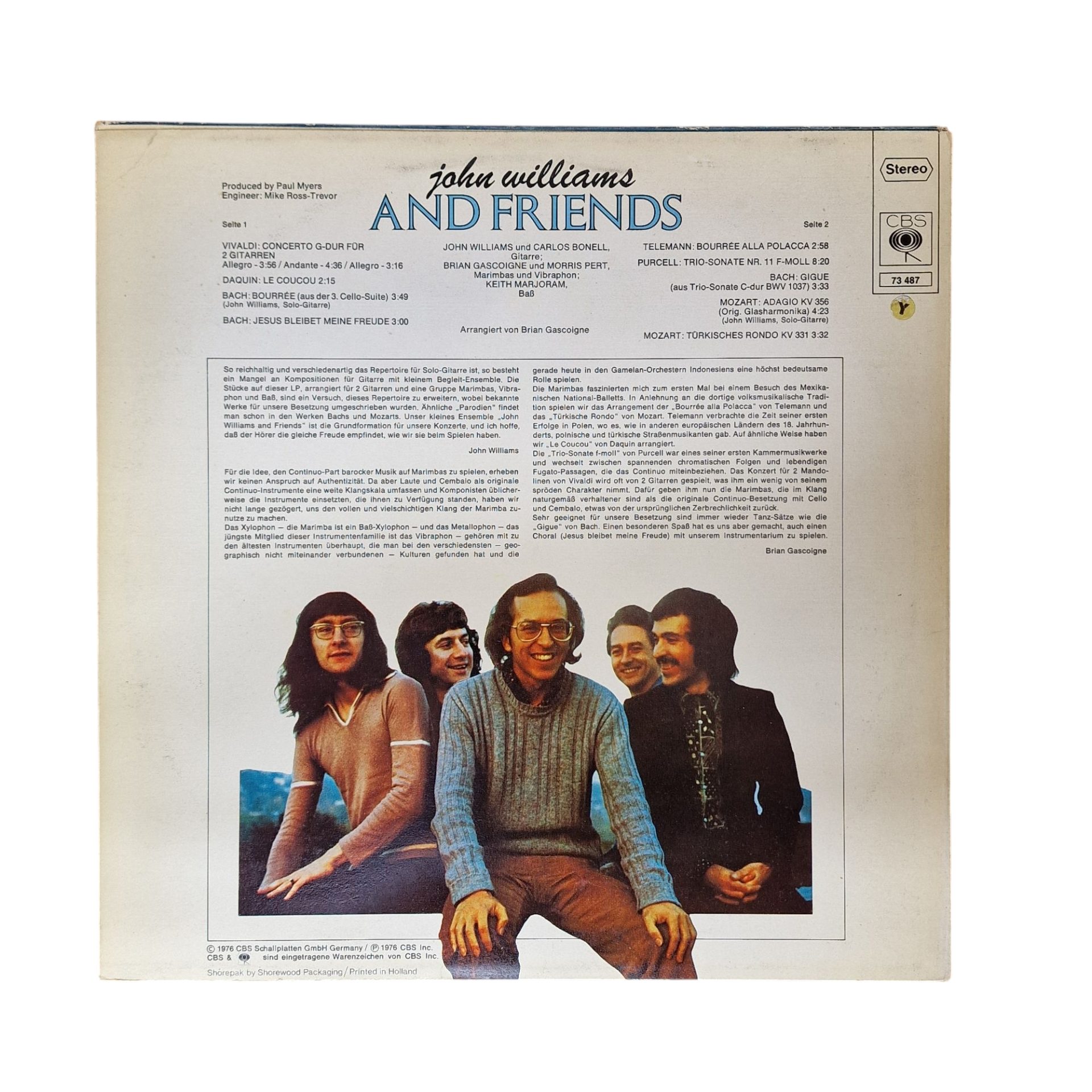 John Williams and Friends - 2 Gitarren, 2 Marimbas & Bass (1976)