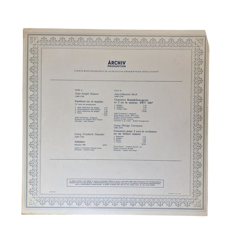 Festival de Musique Baroque – Archiv Produktion (1964)
