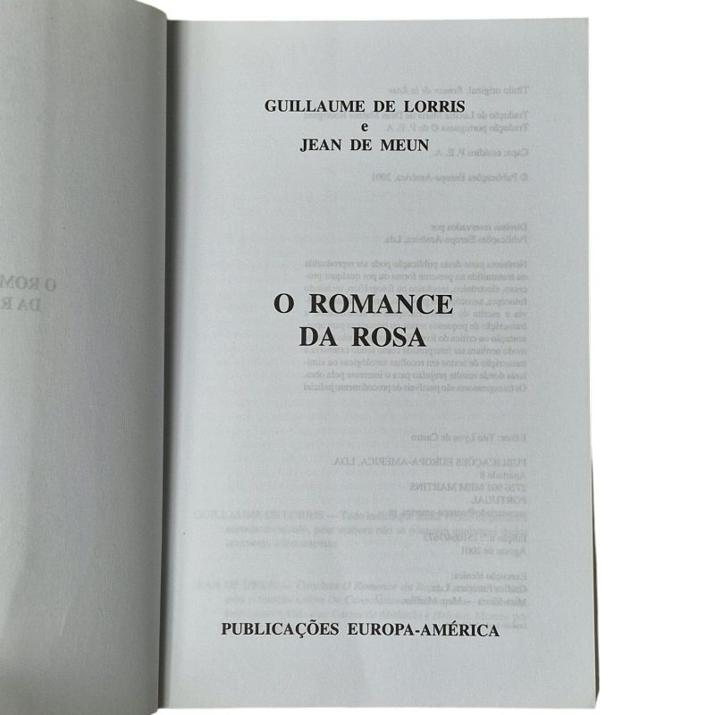 Romance da Rosa – Guillaume de Lorris & Jean de Meun (2001)