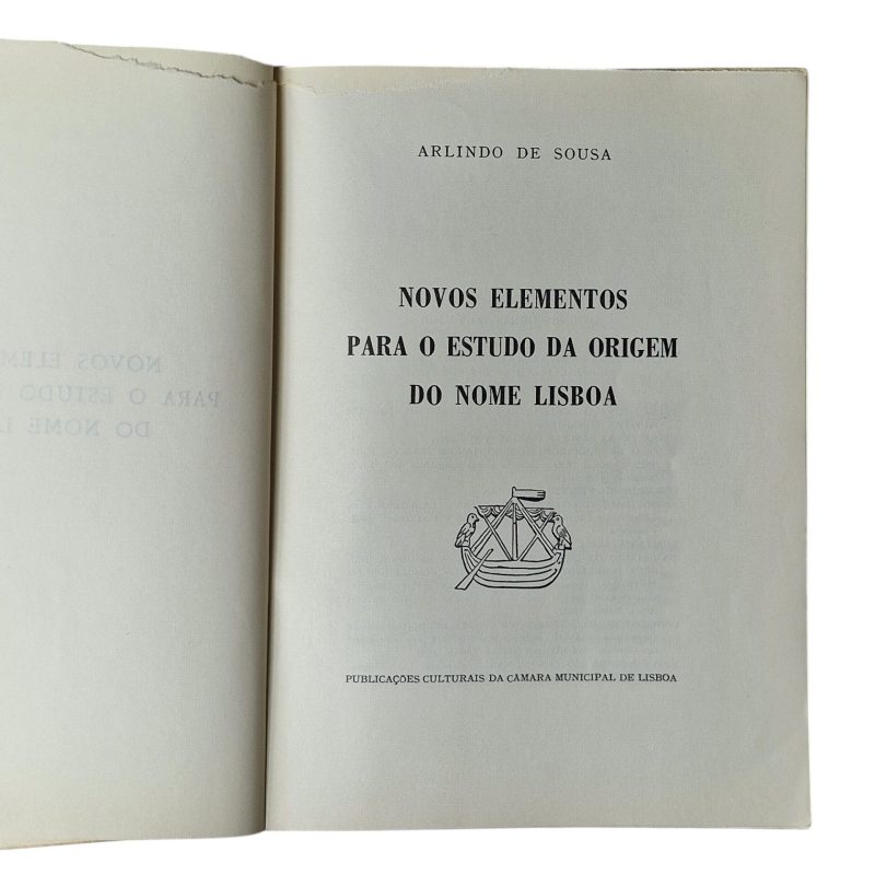 Novos Elementos para o Estudo da Origem do Nome Lisboa – Arlindo de Sousa (1968)
