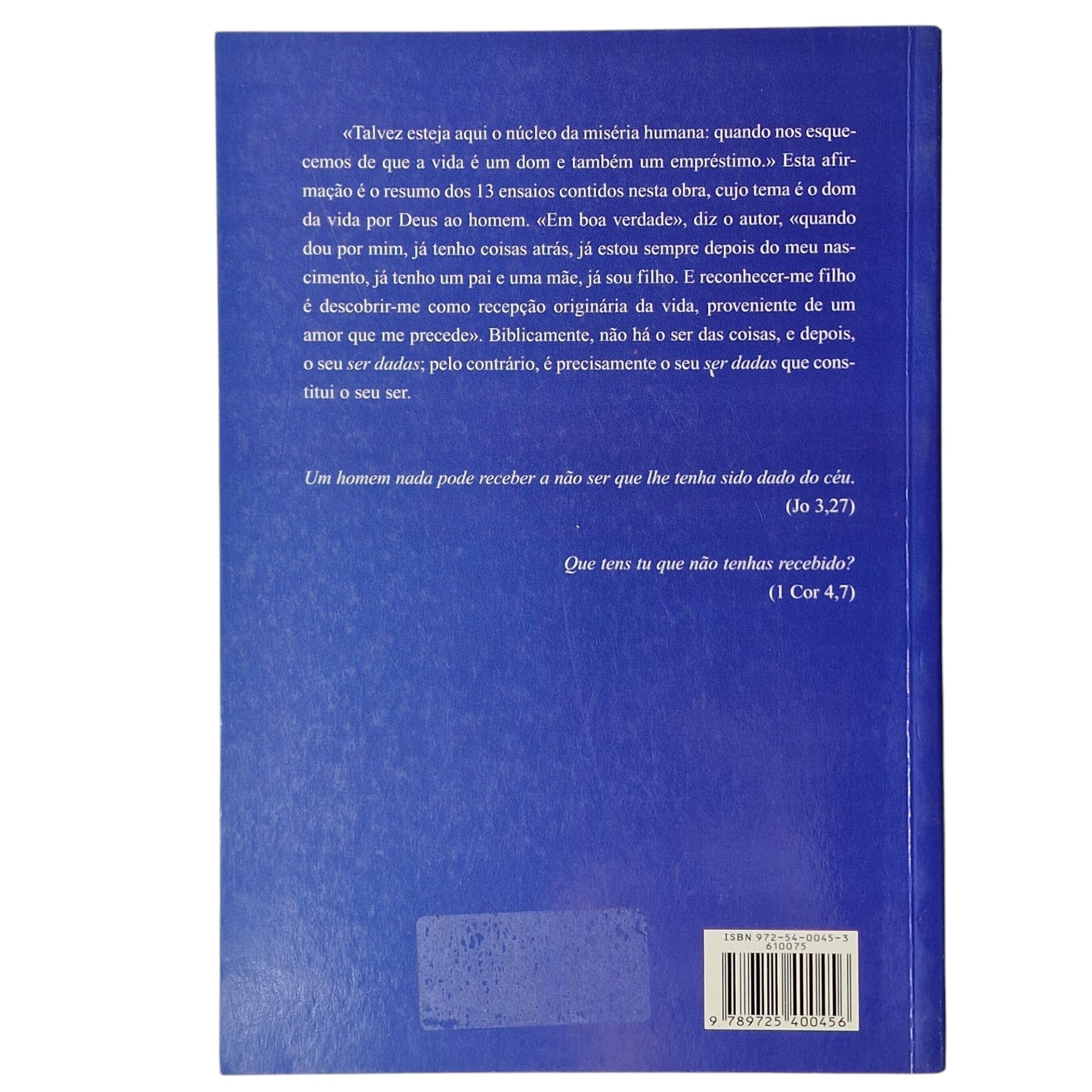 Como uma Dádiva: Caminhos de Antropologia Bíblica – António Couto (2002