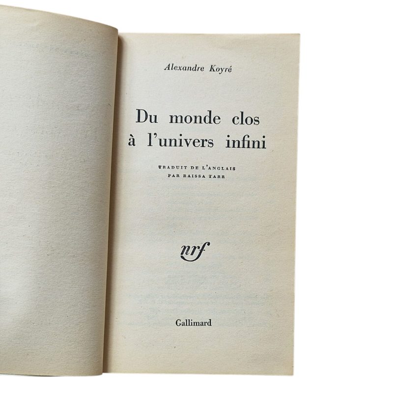Du Monde Clos à l’Univers Infini – Alexandre Koyré (1973)