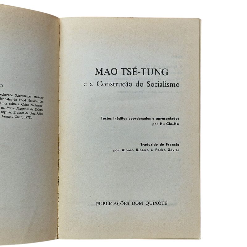 Mao Tsé-Tung e a Construção do Socialismo – Hu Chi-hsi (1975)