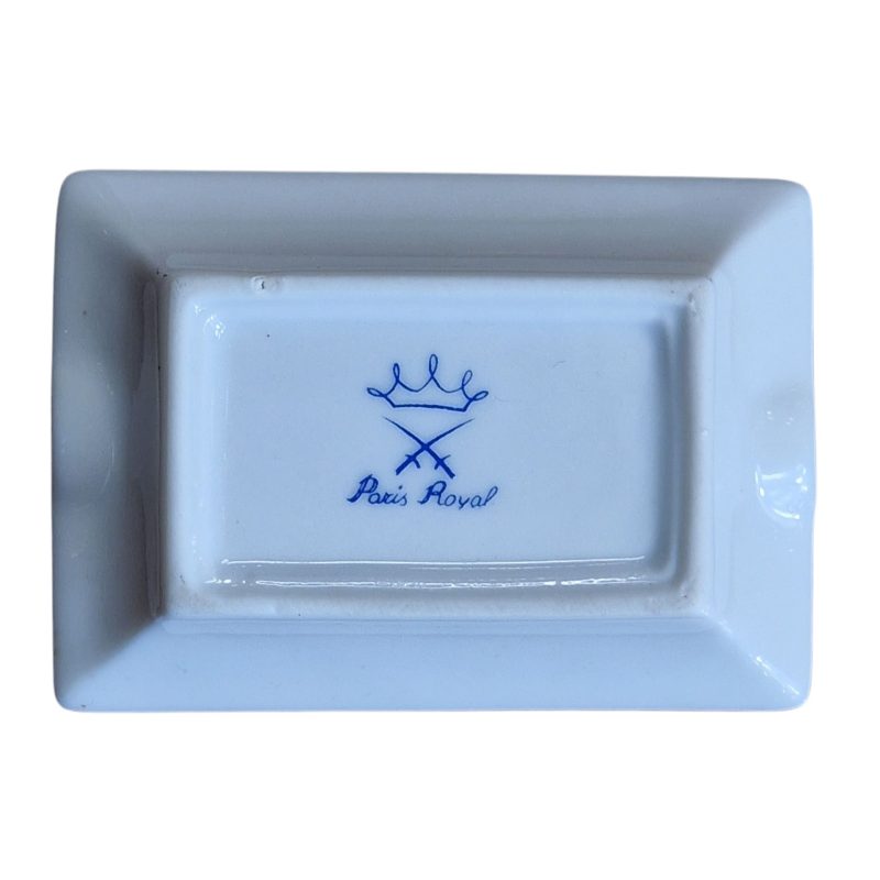 Cinzeiro Paris Royal em Porcelana com Flor Central