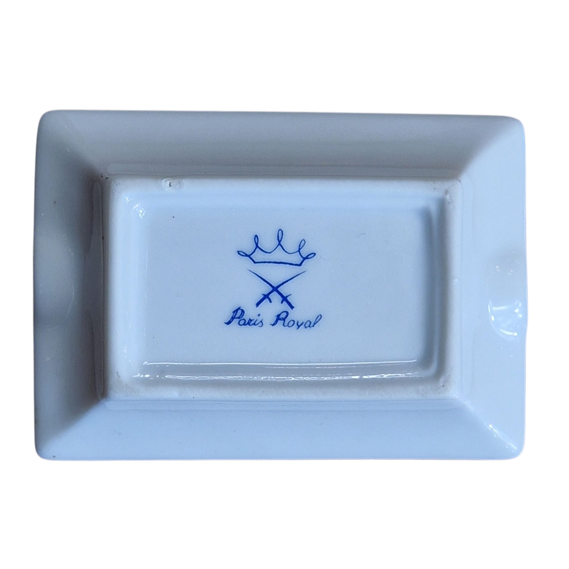 Cinzeiro Paris Royal em Porcelana com Flor Central