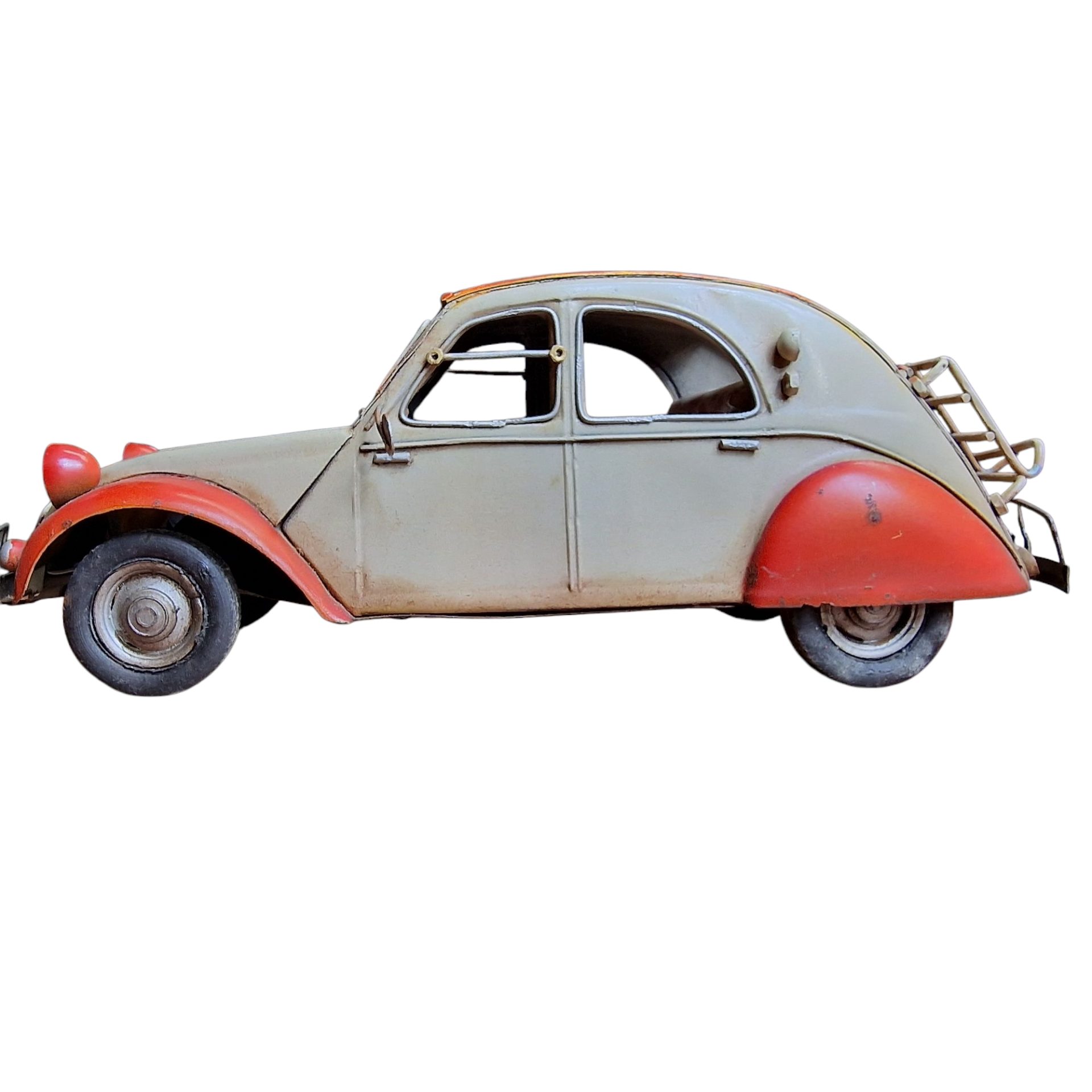 Miniatura Citroën 2CV em Latão – Estilo Vintage