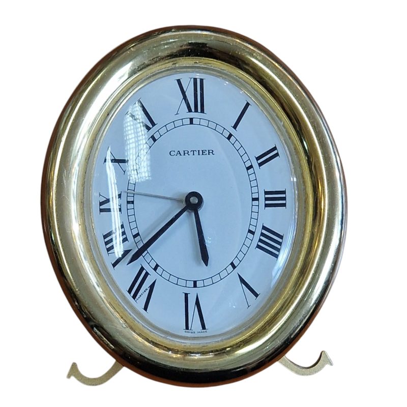 Relógio Despertador Cartier Redondo