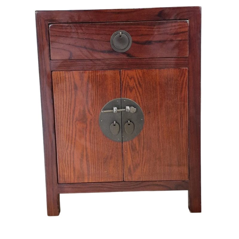 Mesa de Cabeceira Chinesa com Fecho Tradicional