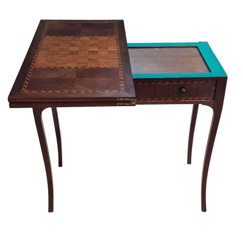 Mesa de Jogo com Tabuleiro de Xadrez Embutido