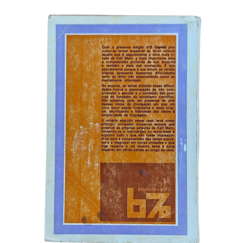 O Capital (Edição Popular) – Karl Marx (1974, 2.ª edição)