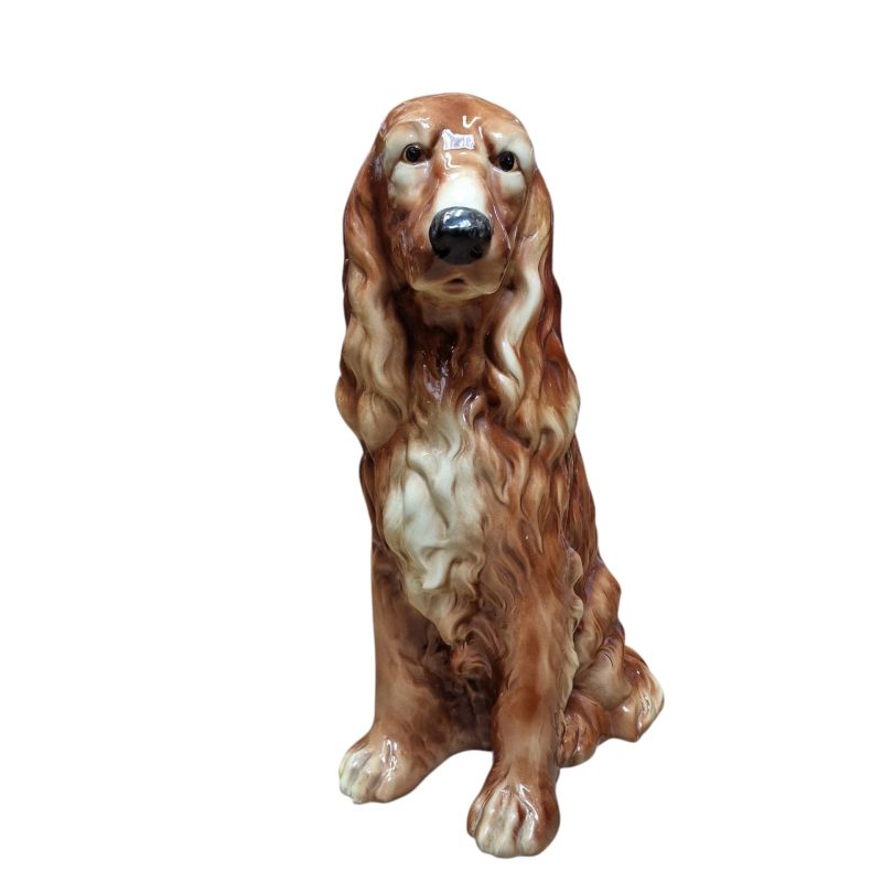 Estatueta de Cocker Spaniel em Loiça – 50 cm