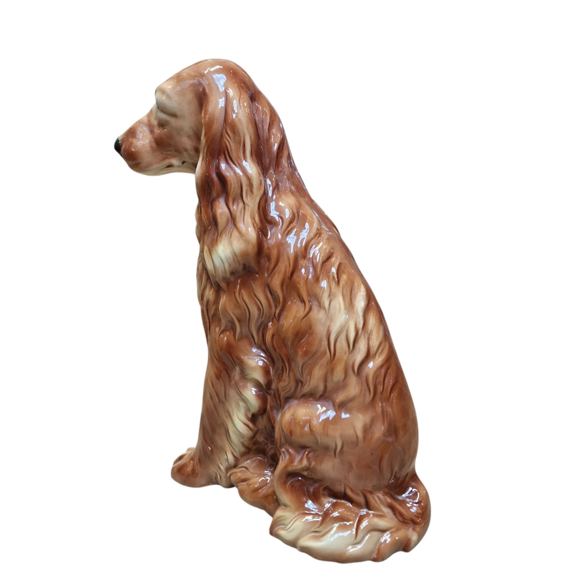 Estatueta de Cocker Spaniel em Loiça – 50 cm
