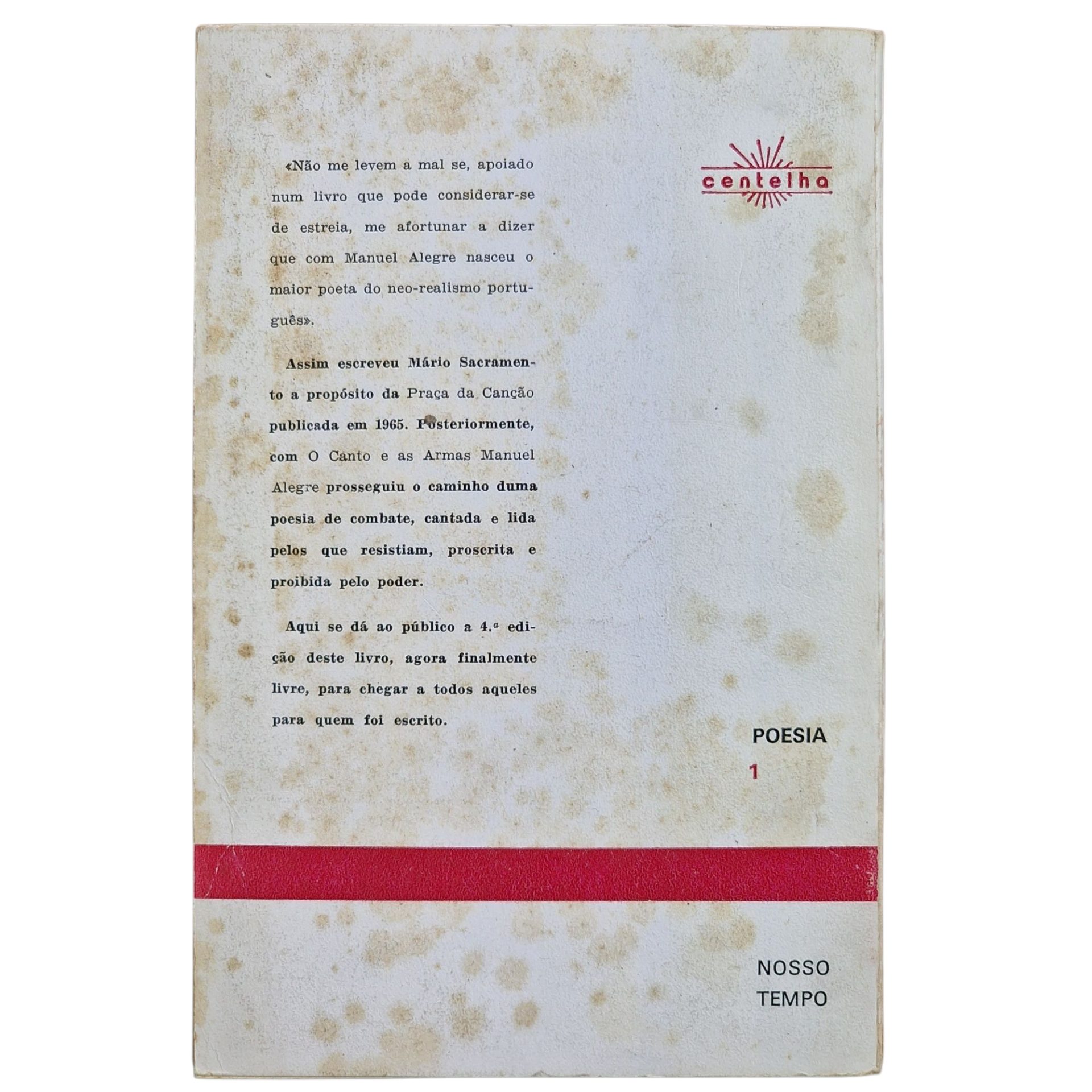 O Canto e as Armas – Manuel Alegre (1974)