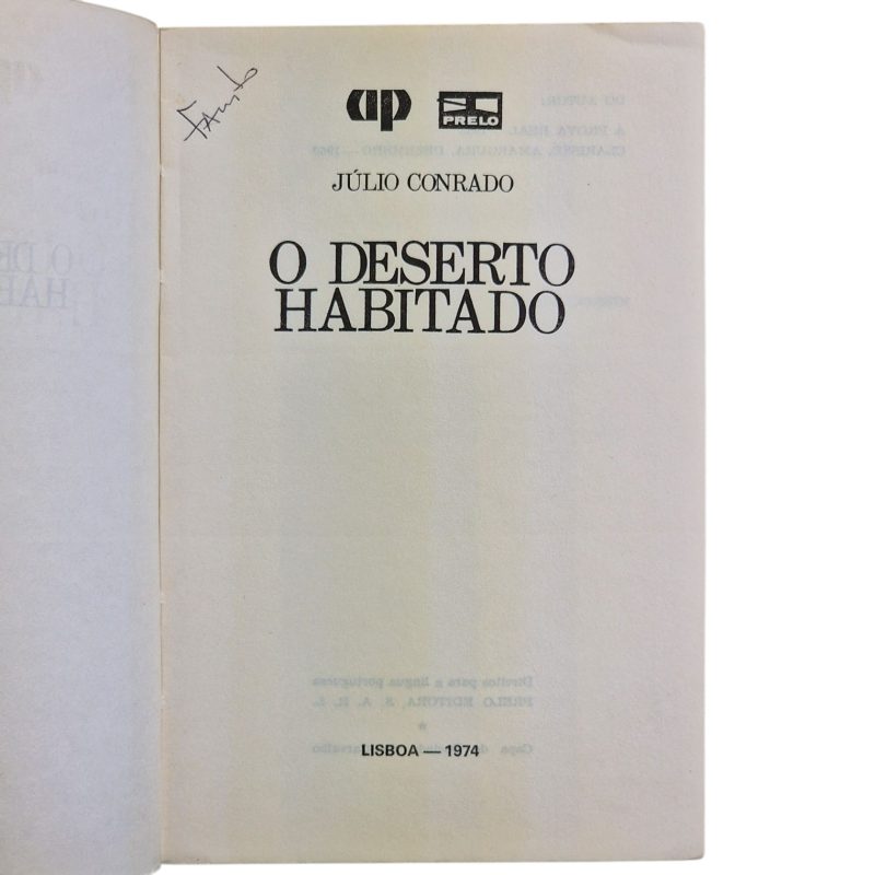 O Deserto Habitado – Júlio Conrado (1974)