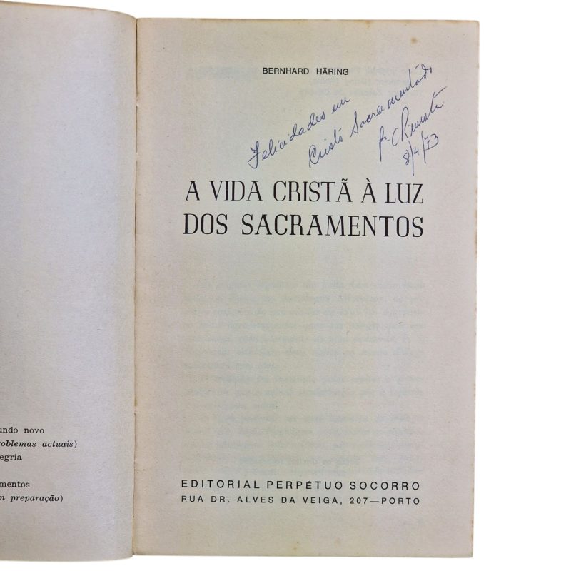 A Vida Cristã à Luz dos Sacramentos – Bernhard Häring