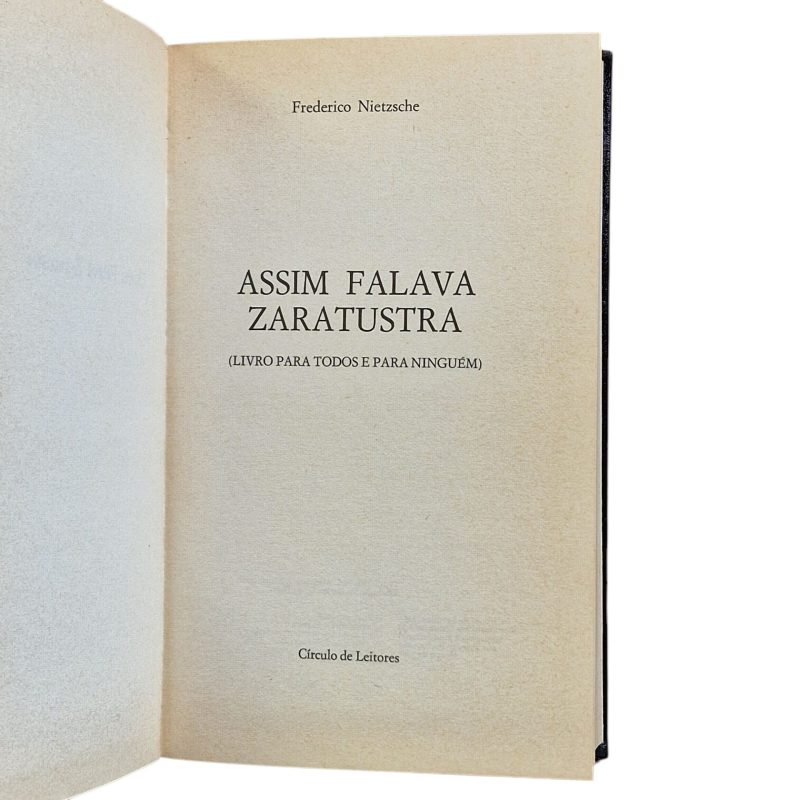 Assim Falava Zaratustra – Friedrich Nietzsche (1974)