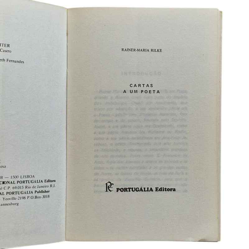 Cartas a um Poeta – Rainer Maria Rilke