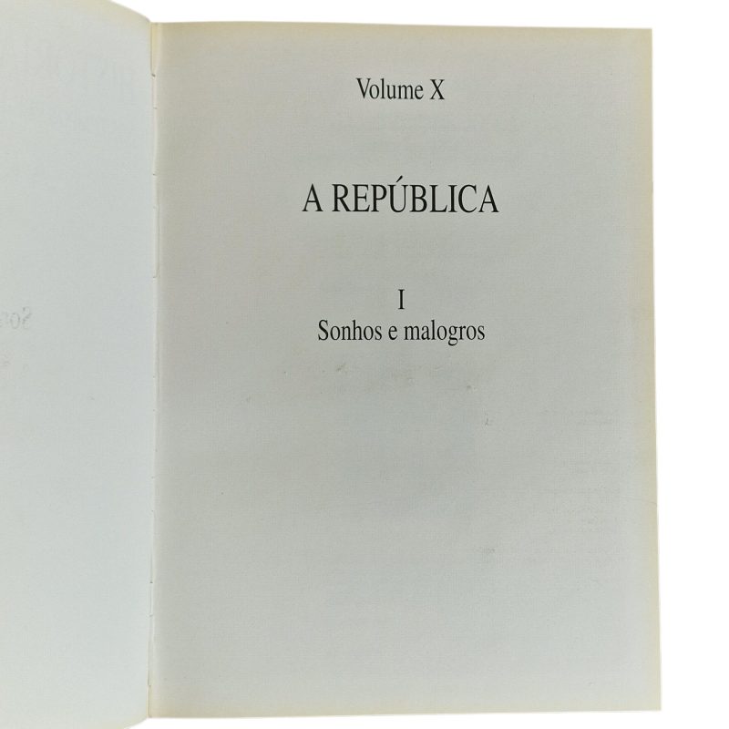 História de Portugal – A República I (Volume X) – Ediclube